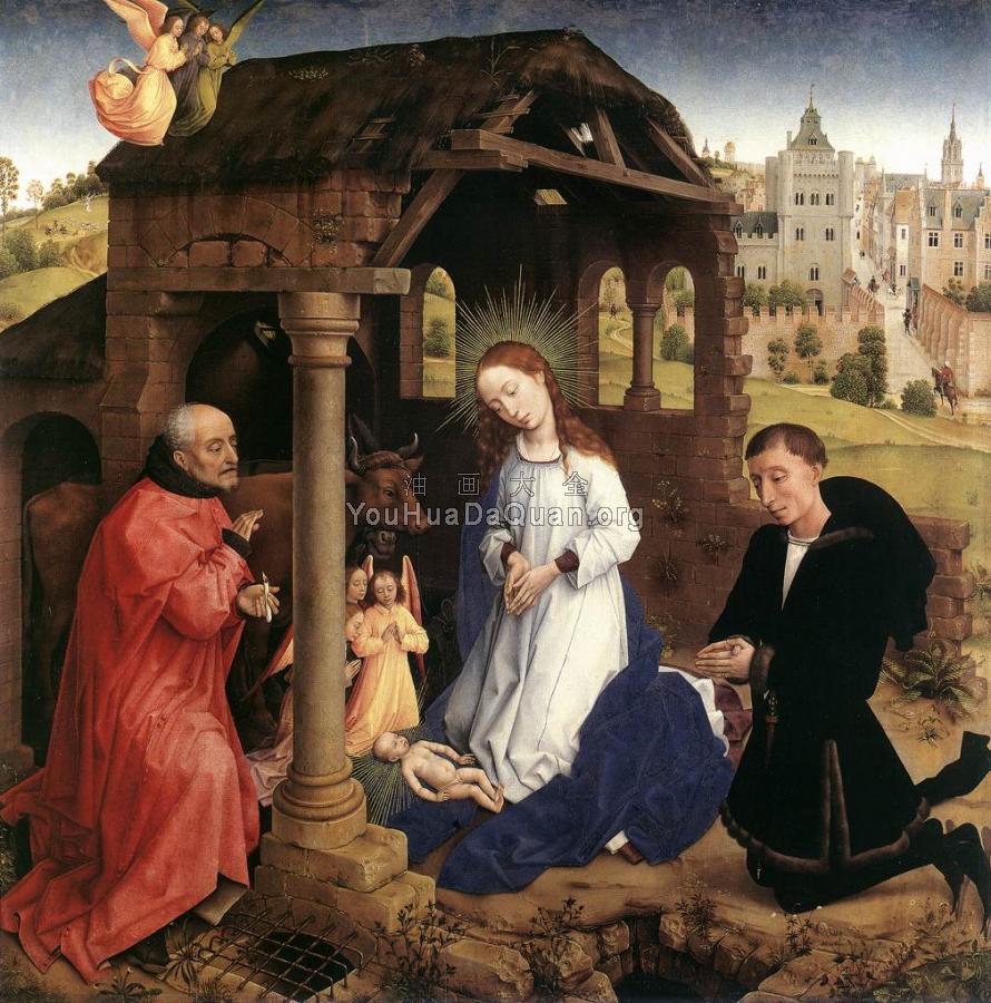 Bladelin Triptych-central panel - 罗吉尔·凡·德·韦登